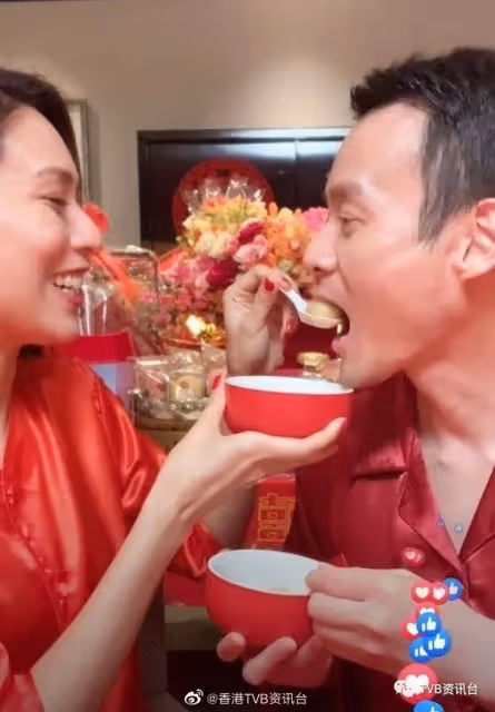 陳凱琳鄭嘉穎夫妻檔拍廣告!著情侶裝用綠幕扮去旅行一樣交足戲