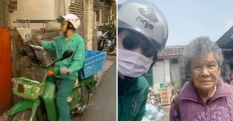 80歲阿嫲拿打火機收掛號信，郵差直覺有異「離開2公里又折返」衝進屋一幕傻了：救了一條命