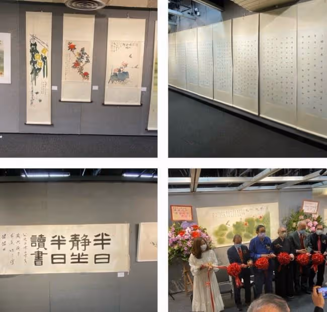 周星馳女配蘭茜轉行當書畫家，整牙後顏值提升，開作品展眾星捧場