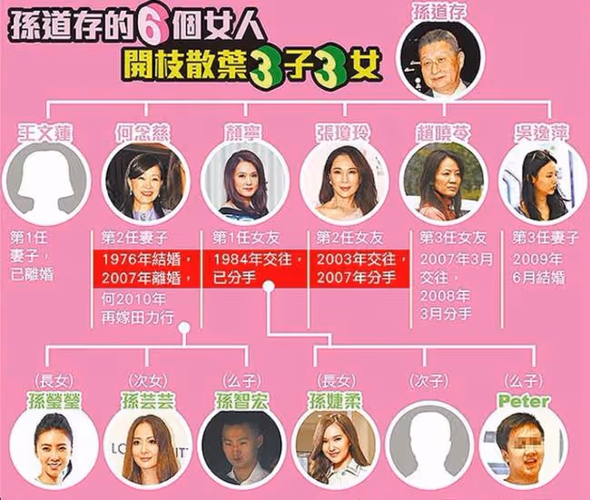 72歲百億富豪孫道存癌症去世！一生情史豐富，晚年娶小32歲嬌妻