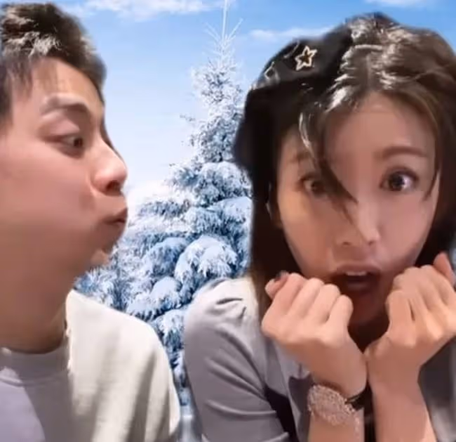 蔡思貝與緋聞男友吃飯慶生,對鏡頭賣萌很有愛,曾稱喜歡對方外形