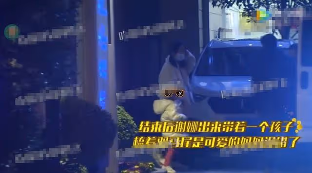 謝娜帶雙胞胎女兒看病!開百萬豪車現身高檔醫院,車內喂糖太溫馨