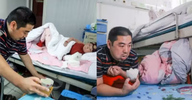 相濡以沫！身障丈夫24小時照顧患病妻　為省錢「兩塊饅頭吃3天」心酸又暖心：妻子是第一位