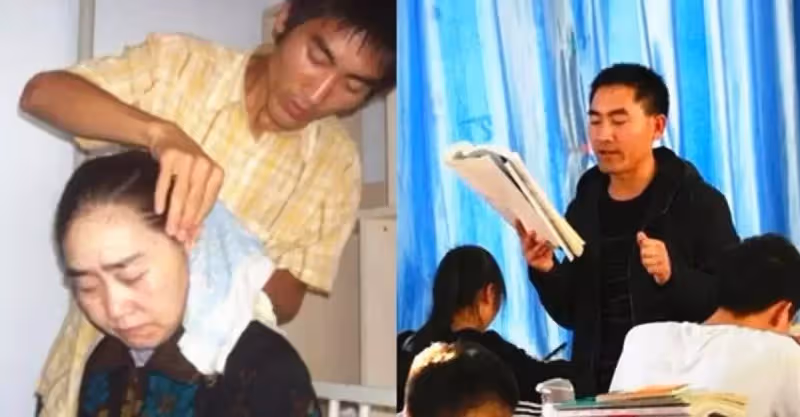 不願被同情！孝子「背瘋母上大學」拒絕240萬高薪　回鄉支教「騎壞8輛摩托車」喚醒全縣希望