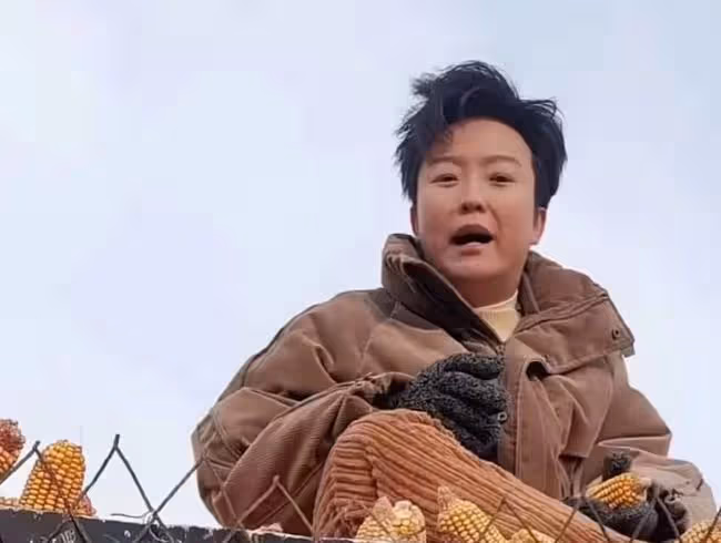 李玉剛回老家過年,頭髮凌亂打扮接地氣,電線桿下放煙花被批危險