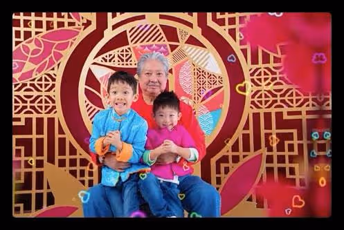 70歲洪金寶近照曝光,抱倆孫子合影白髮蒼蒼,全家福不見高麗虹
