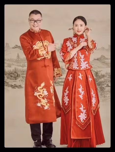 尹相傑妻子慶結婚一周年,公開唯美婚紗照,連換4套禮服身姿婀娜
