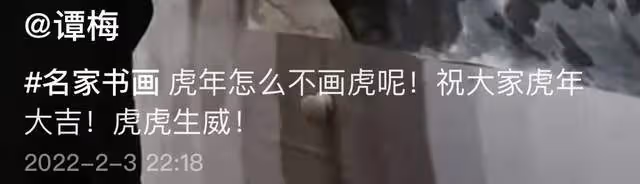 57歲朱軍罕露面,過年跪地畫虎有雅興,嬌妻點贊評論盼其再上春晚
