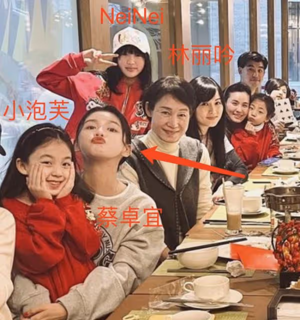 王大陸攜女友和吳尊劉畊宏聚餐,蔡卓宜懷抱小泡芙,嘟嘴賣萌很俏皮