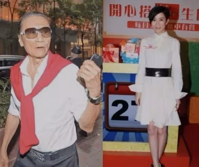 85歲謝賢和佘詩曼慶新年,搭肩摟脖子好親密,戴耳環項鍊似老太太