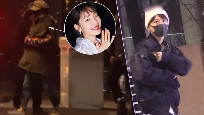 白百何張思麟一起做按摩!女方心情好，身後男方打扮嚴實