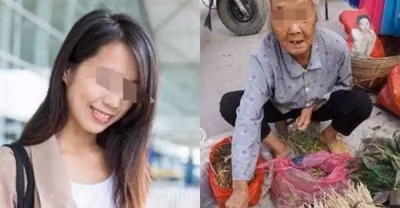 人善心軟福報多！女孩求職碰壁「暖助賣菜嬤做生意」默默多塞零錢 下秒阿嬤兒子現身「才知驚喜遇貴人」
