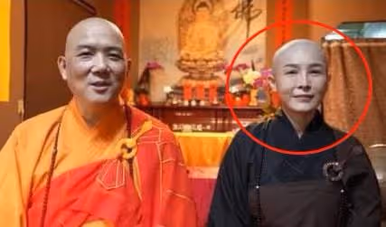50歲女星削髮為尼！在家人見證下狠心剃光頭，曾未婚生子情路坎坷