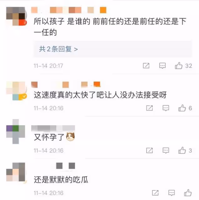 全網官宣離婚後，她又懷二胎，網友：孩子到底是誰的？