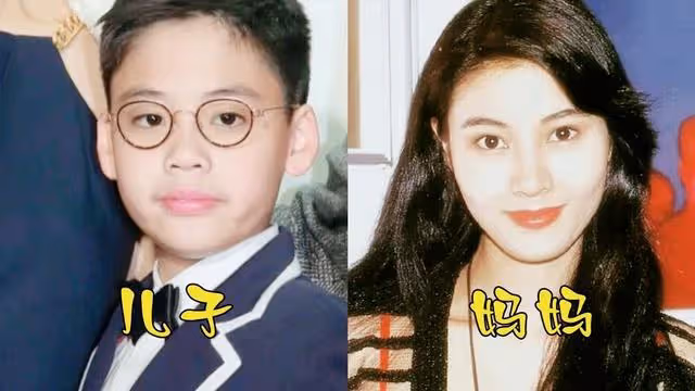 同父異母的星二代,媽媽美貌的高低,往往決定了孩子顏值的上限