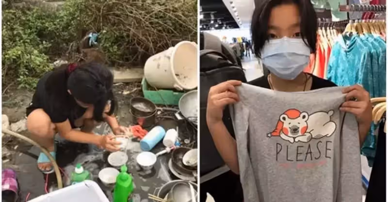 讓人心疼！貧困兄妹冬天穿短袖扛家計，收到暖心人送「過年新衣」淚目：不敢相信能有新衣穿！惹網友鼻酸：還是孩子