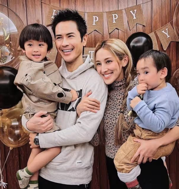 幸福!TVB著名夫妻檔為大兒子舉辦3歲生日派對,一家高顏值引熱議