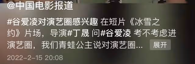 谷愛凌被導演丁晟約戲,面露難色顯猶豫,網友反對其進娛樂圈