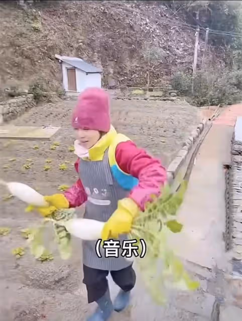 港星劉玉翠現身鄉村生活!親自下地幹活洗菜生柴,打扮簡樸似村婦