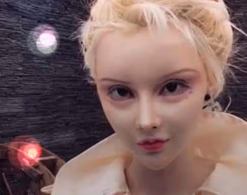 在節目中當眾卸妝,否認整容的真人芭比迪麗拉,吃飯卻不敢張大嘴