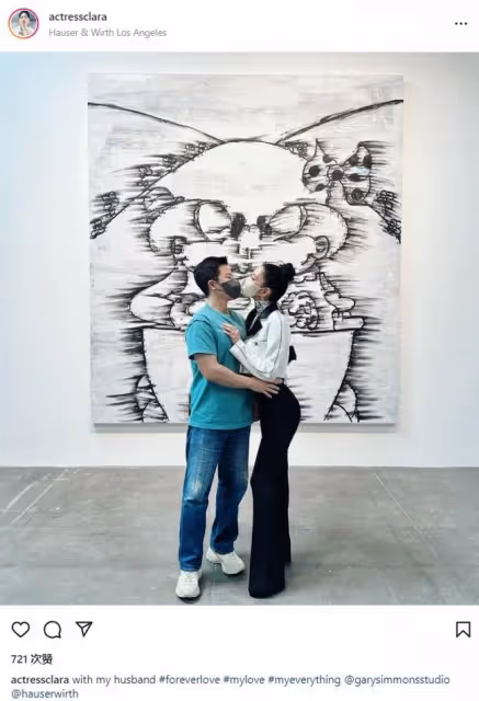 結婚3年,亞洲第一美女克拉拉與老公首同框,甜蜜表白:永遠的愛