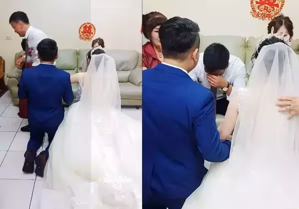 女兒出嫁拜別!鐵漢爸「當場心碎崩潰」:不要嫁 2度淚崩「最後父女不捨畫面」逼哭4萬人