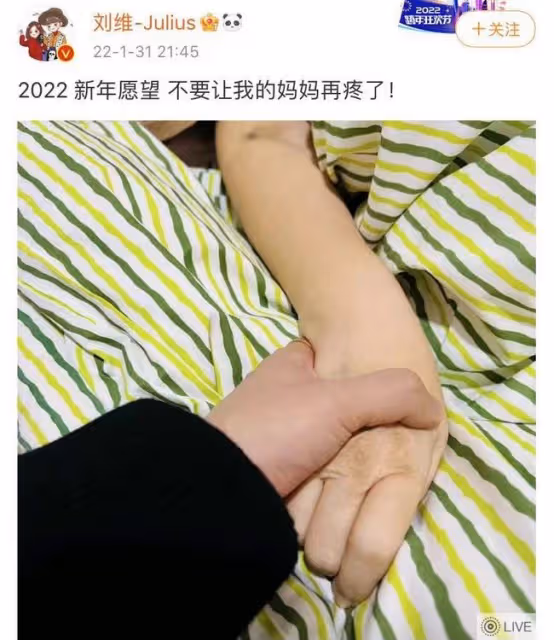 35歲劉維暫退娛樂圈,照顧患癌母親引淚目,爸爸再婚母子相依為命