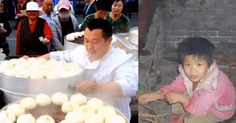 三歲女孩拿一百塊錢買六個包子，老闆收下錢卻不找零，路人誇老闆心善