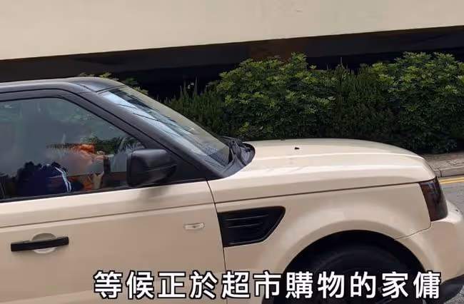 香港疫情嚴峻,張柏芝出門搶購物資,放任3歲兒子在車內爬來爬去