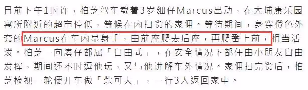 張柏芝冒險囤物資!開百萬豪車未請司機,3歲小兒子爬車廂太活潑