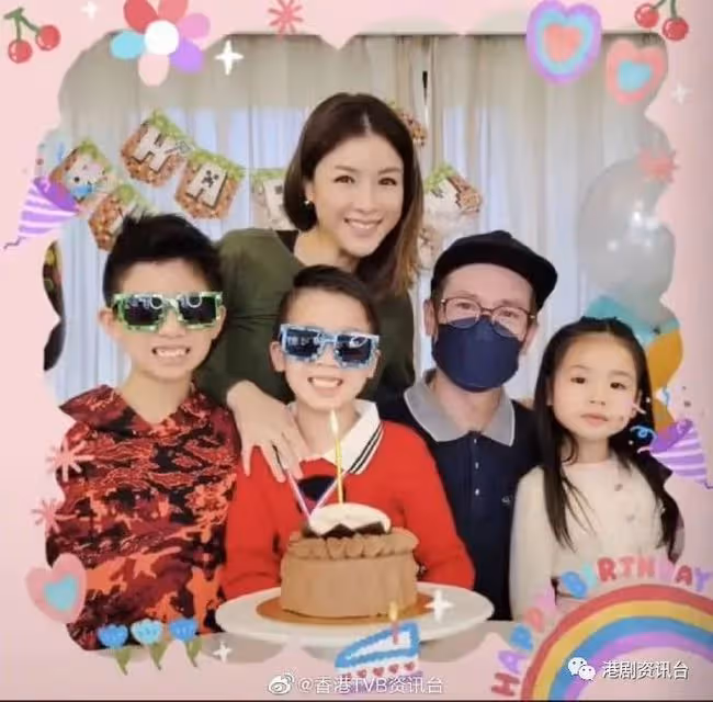 陳茵媺幫二仔舉辦生日會!陳豪為保護家人大合照都戴口罩