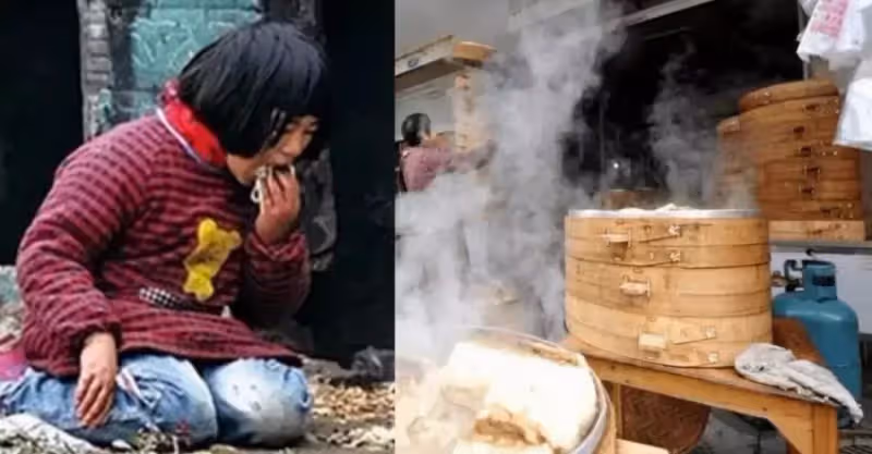 8歲小女孩每天用「假鈔買饅頭」老闆不忍拆穿，跟蹤發現「被騙的是女孩」當場淚目：以後我照顧孩子