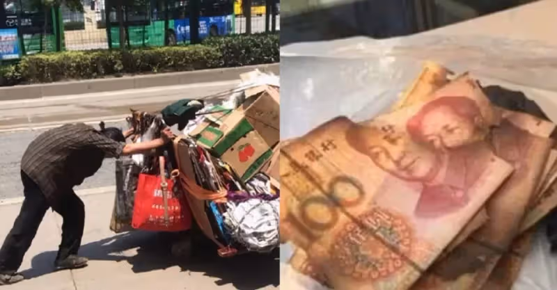 拾荒老人辛苦存了21萬，因2個兒子不孝，臨終選擇全部帶進火葬場