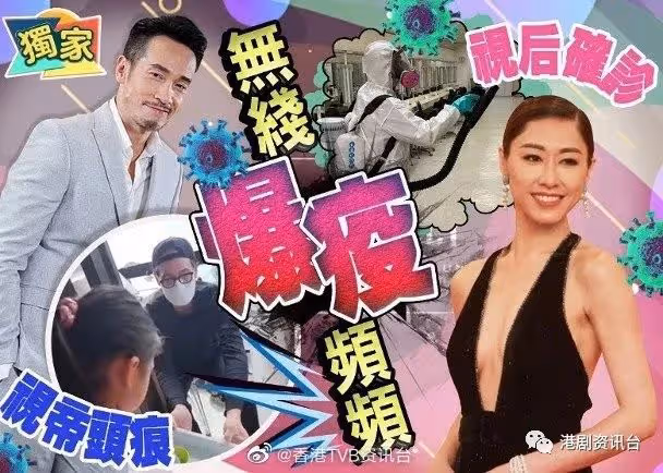 突發！TVB人氣花旦今日確診，同居演員24小時戴罩