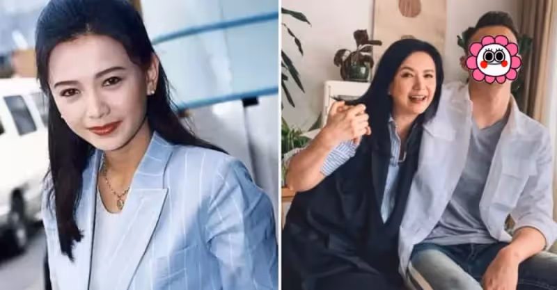 「一代女神」曾華倩曬母子合照！22歲兒子高兩米已是泳將，罕有公開家中照片牆，盡展母子情深