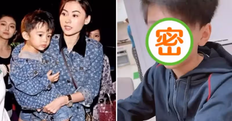 張柏芝二兒子謝振楠進入青春期，11歲小Q身形高大，側臉神似謝霆鋒，網友：我願意等他長大！