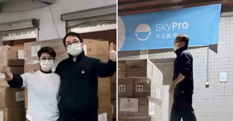 67歲成龍現身廈門搬運口罩，身體硬朗幹活超輕鬆，一頭黑髮精神好