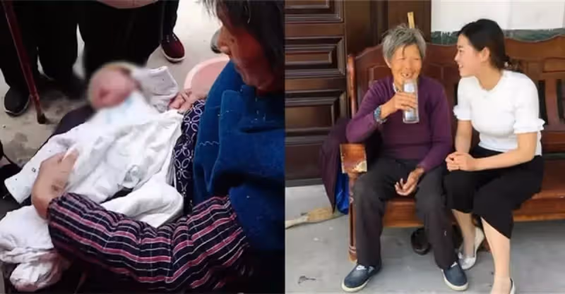 女嬰出生被丟6次！5旬嫲心善帶回「靠撿破爛養大她」　今養女「送雙層大別墅」回報：你養我小我養你老