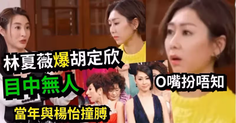 胡定欣被翻舊賬目中無人 曾當林夏薇透明 令對方傷心到胃酸倒流