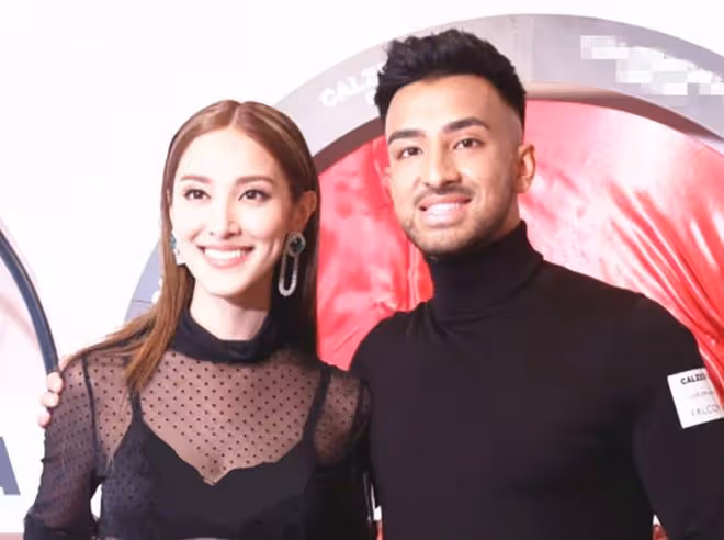鄭嘉穎小22歲嬌妻近照,染金髮燙頭像外國人,混血長相多次引熱議
