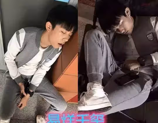 明星片場休息睡姿,千璽張著嘴,李易峰優雅,就服最後的王俊凱!