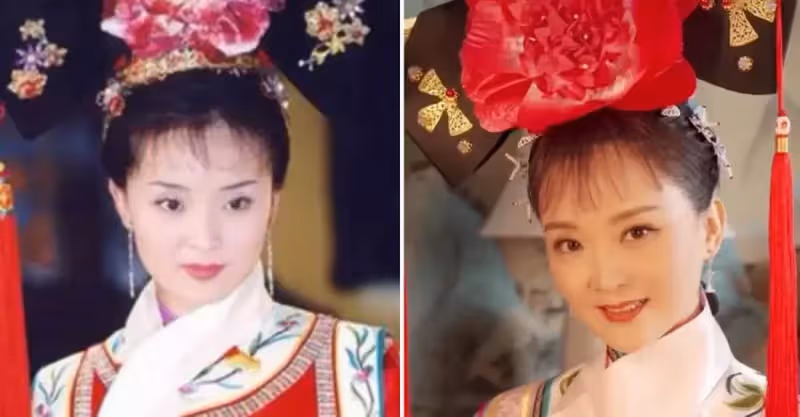 王豔上演回憶殺重扮晴兒，唇紅齒白眼神明亮，網友：比20年前還美