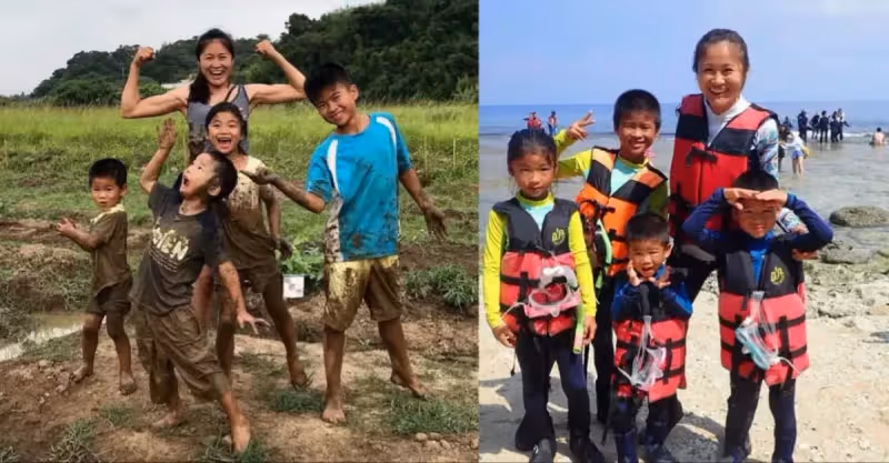最小孩子才6歲！超人媽媽「一打四環島45天」　放養睡帳篷「玩到衣服都變黑」：媽媽是最棒職業