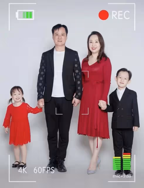 關凌曬全家福慶結婚10周年，一雙兒女顏值高，丈夫被贊像張信哲