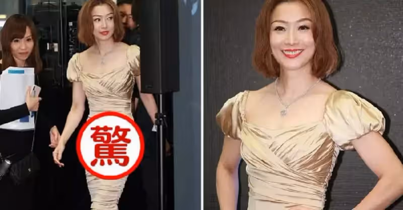 49歲鄭秀文「瘦得沒有肉」，一襲緞面裙卻能凹出「S身材」，闊太氣質根本藏不住