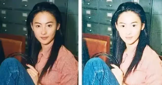 張柏芝18歲「學生照」火了!看清真實顏值後,略施粉黛嬰兒肥太搶鏡,網友:絕對的天生麗質