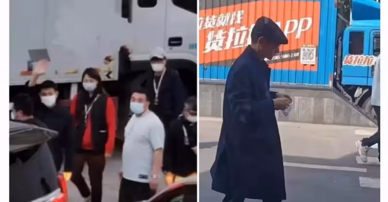 60歲劉德華街頭被圍觀！鼻樑高挺身形清瘦，引一旁路人激動尖叫