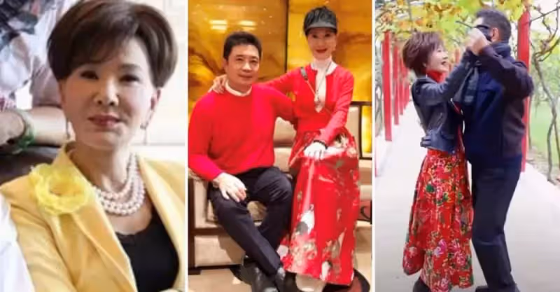72歲夏台鳳與小25歲老公共舞，「紅色禮裙亮相」身材曼妙皮膚嫩，大起大落後「走出喪子痛」，從容坦然平淡終是福