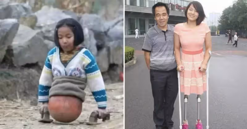 23年前一張照片感動無數人，如今主人公已長大，近況曝光！網友：逆襲