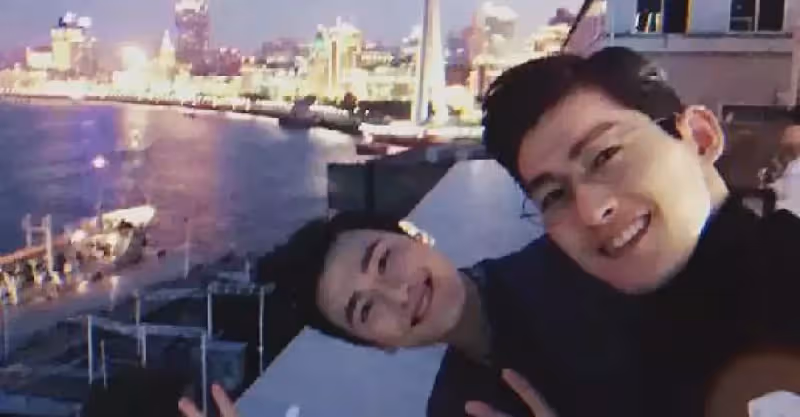 朱梓驍曬與張翰合照，開心比耶狀態好，兩人發展各不同